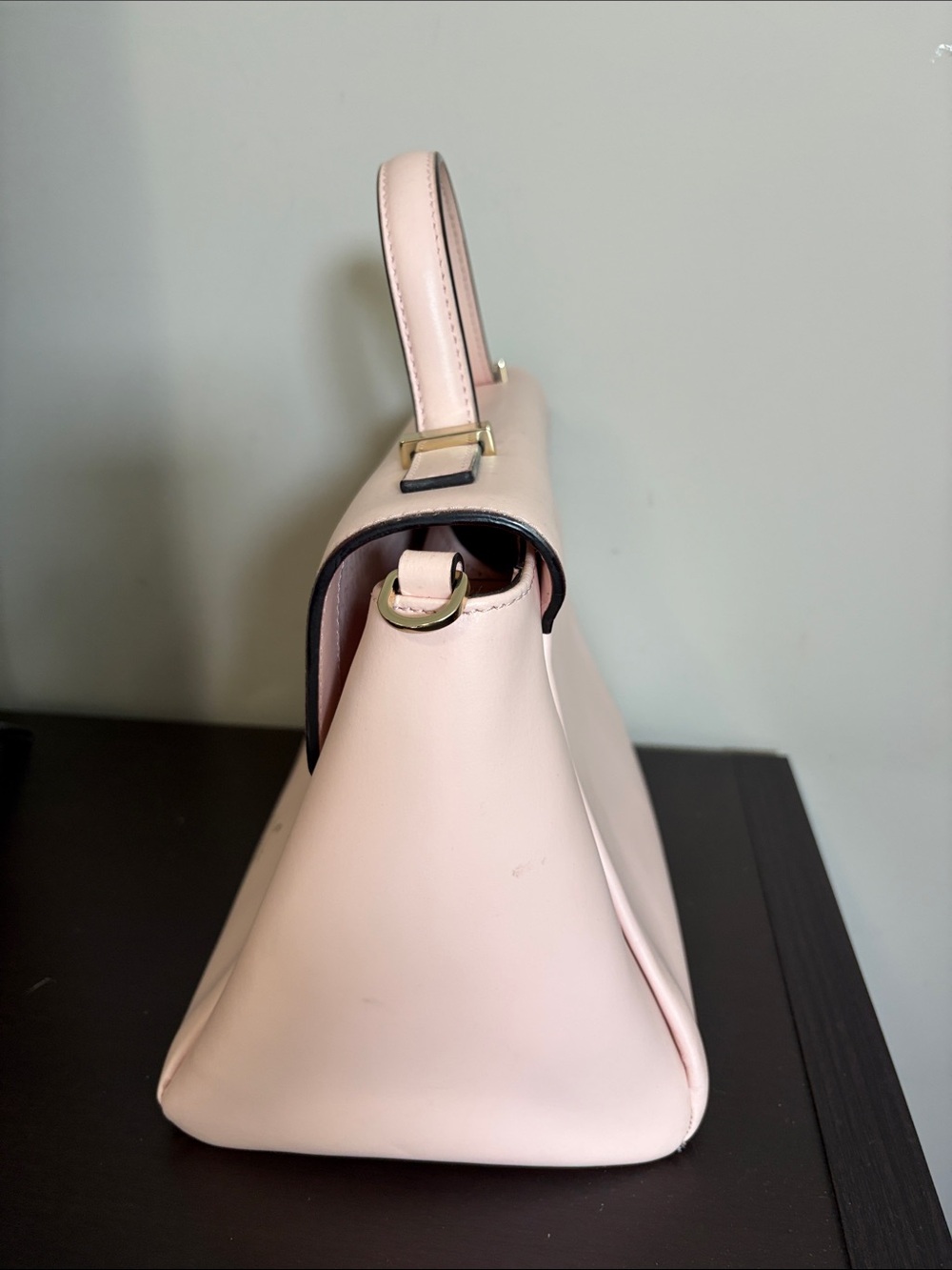 Kate Spade Cow Leather Camden Way Palermo satchel soft pink gold tone hardware - Picture 7 of 15